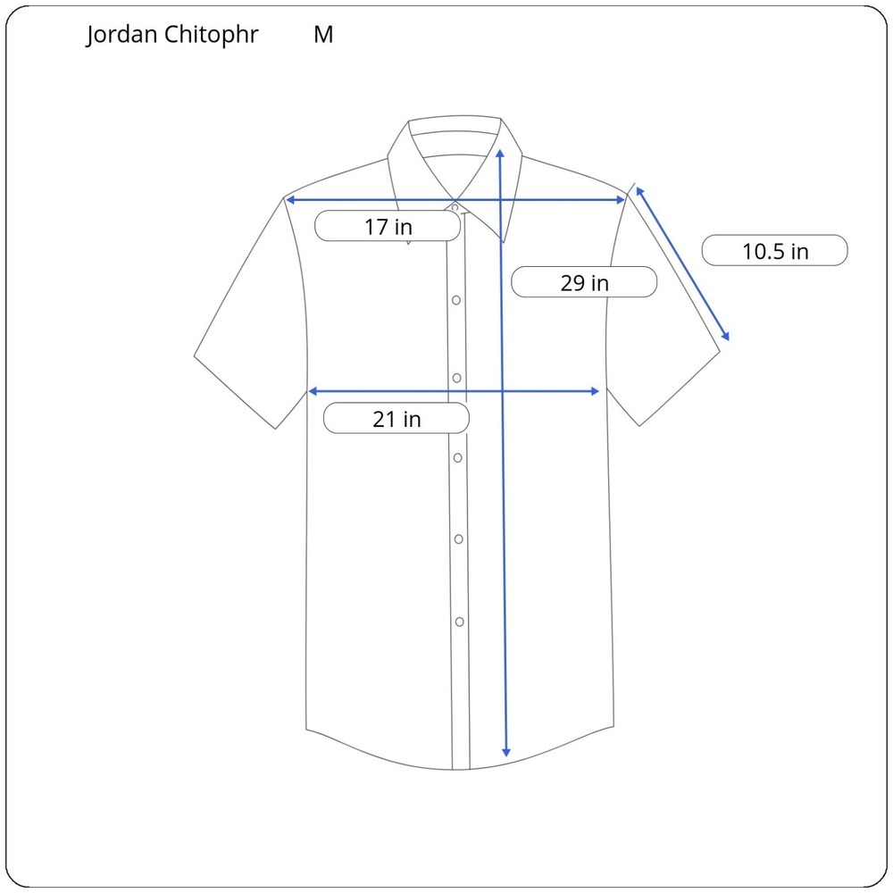 Vintage‎ Shirt Jordan Christophe Mens Size Medium Plaid 80s Lightweight Sheer - Picture 12 of 12